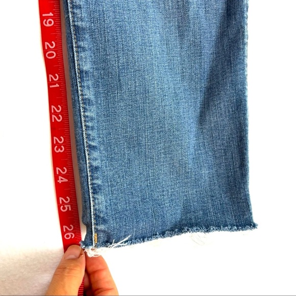 MADEWELL 10” Highrise Skinny Med Wash Faded Distress Stretch Ankle Jeans (27) - Picture 15 of 15